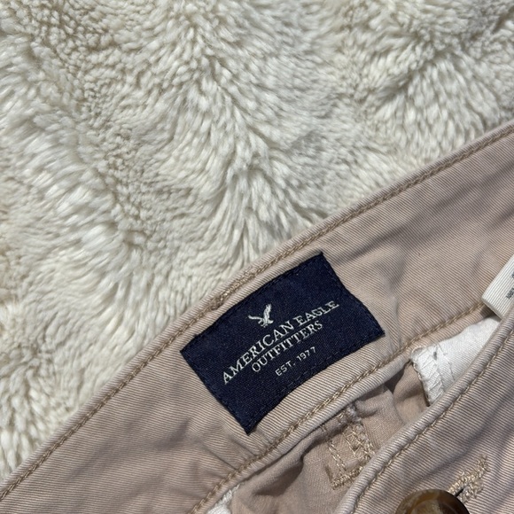 American Eagle Kick Boot Stretch Pants – Size 12 | Mid-Rise Khaki | Y2K Vibes - Picture 5 of 8